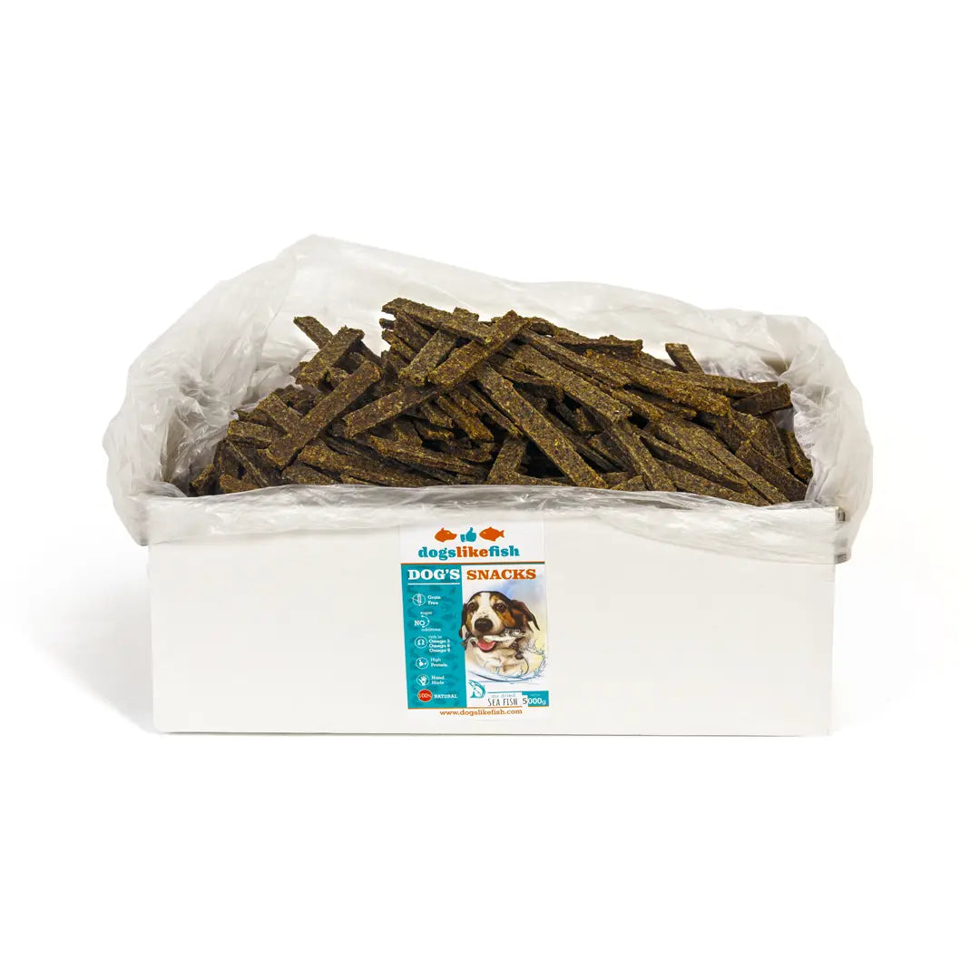Minced Cod Strips - Bulk Dogslikefish