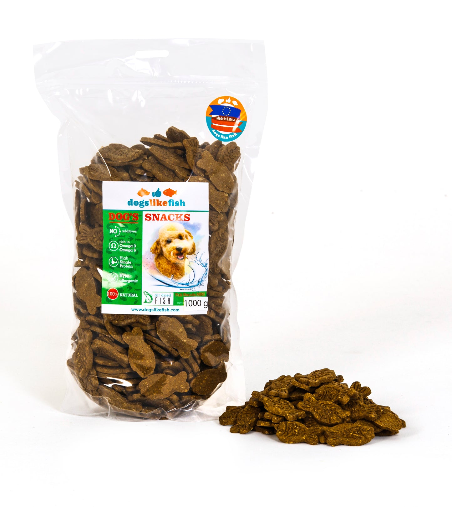 Fish biscuits for dogs