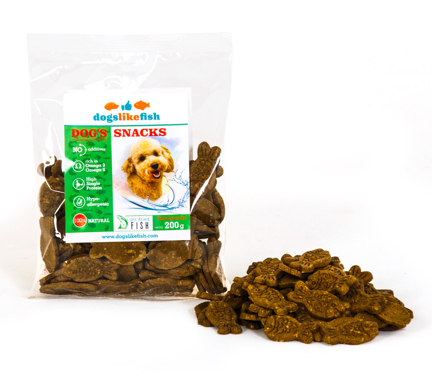 Fish biscuits for dogs