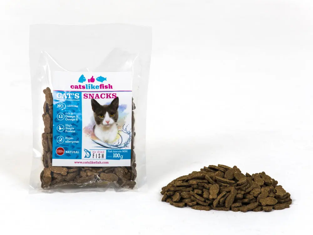 Fish biscuits for cats – MINI Dogslikefish