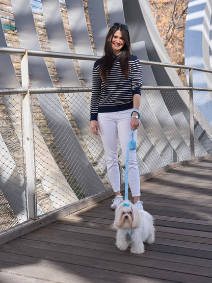 Soft Blue Dog Leash