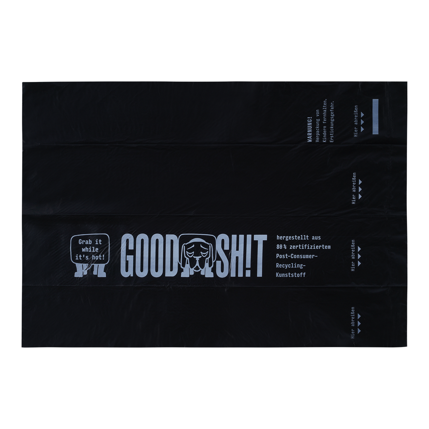 GOODSH!T dog waste bags, 4-pack box, 80% recycled material