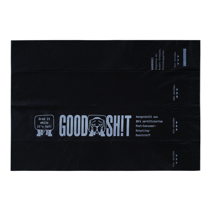 GOODSH!T dog waste bags, 8-pack box, 80% recycled material