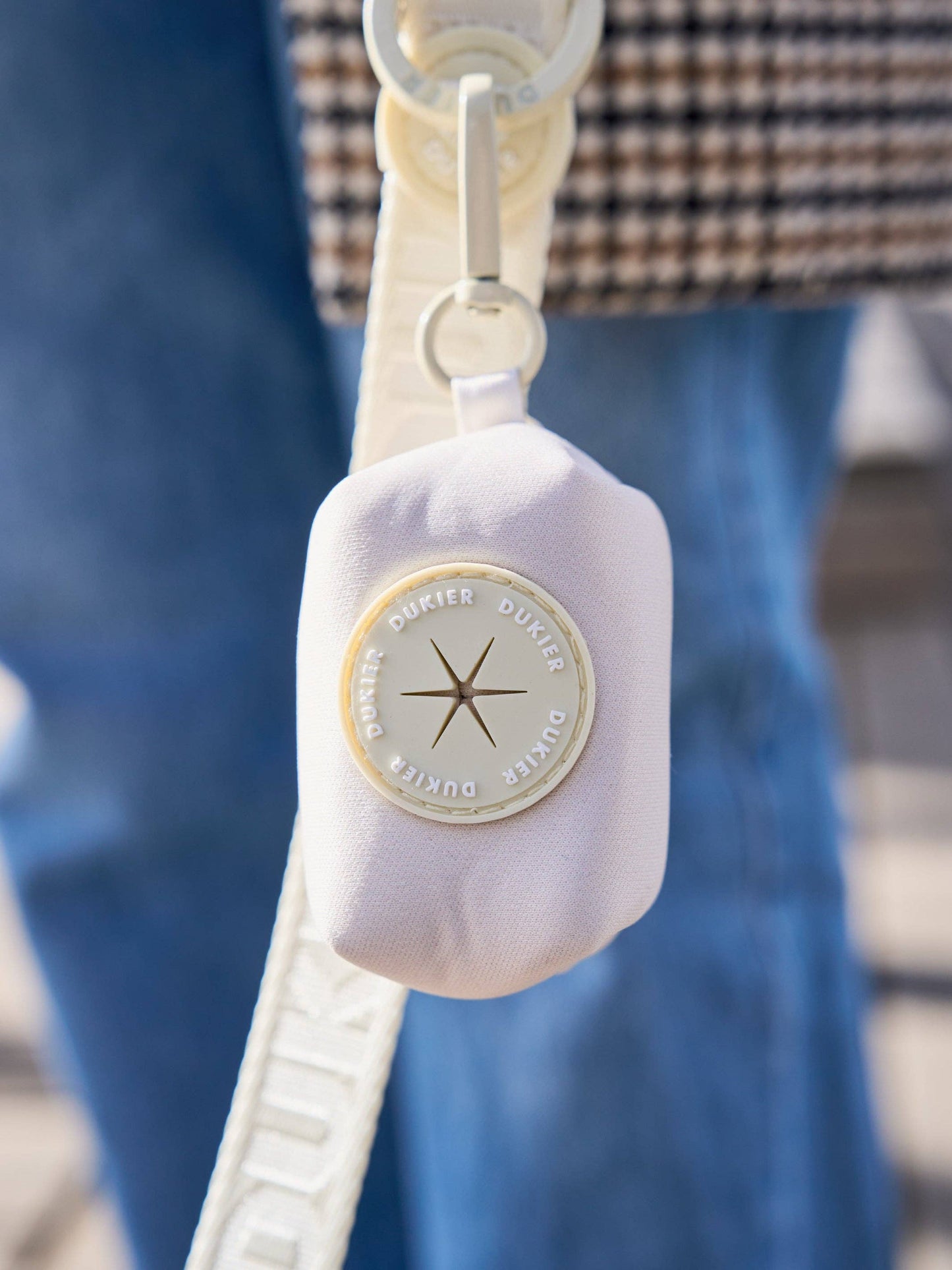 Soft Beige Poop Bag Holder
