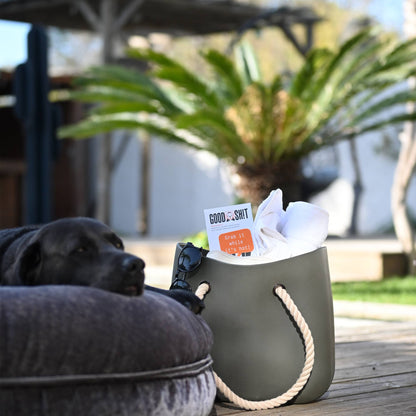 GOODSH!T dog waste bags, 4-pack box, 80% recycled material